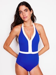 Boden Blue Ios V-Panel Swimsuit - Image 1 of 6