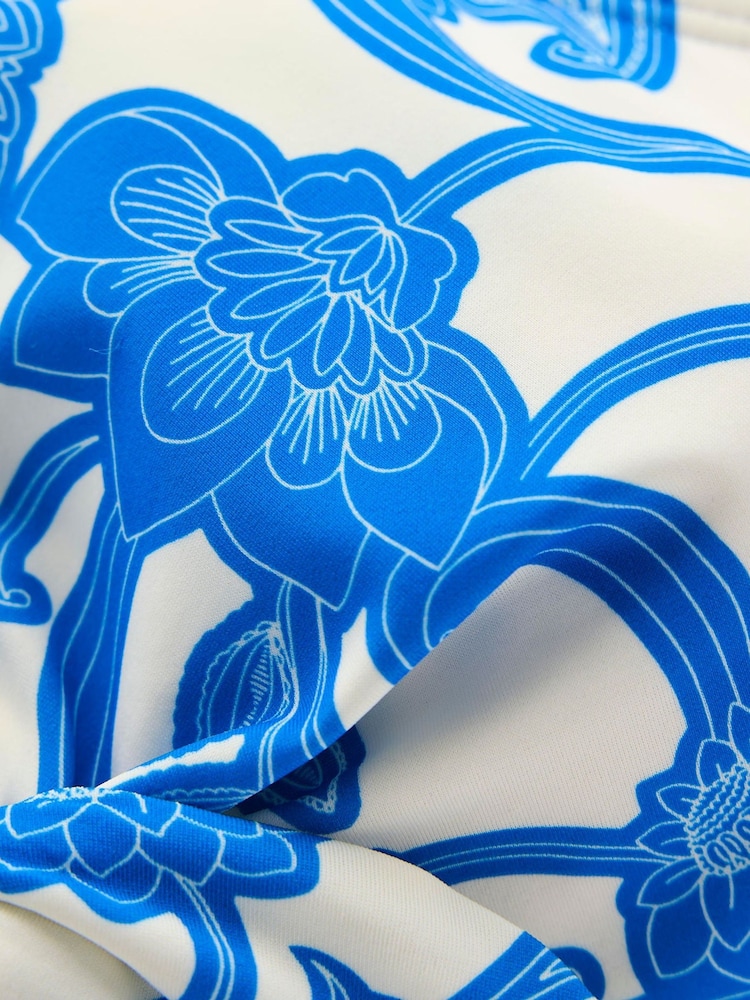 Boden Blue Tie Front Bikini Top - Image 6 of 6