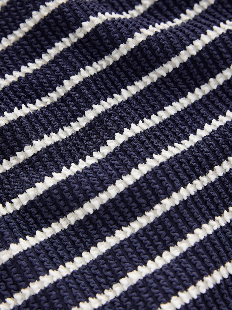 Boden Blue Stripe Scoop Cross-Back Swimsuit - Image 6 of 6