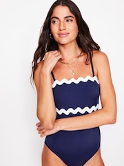 Boden Blue Giant Rik Rak Swimsuit - Image 3 of 7