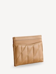 COACH Brown Quilted Card Case - Image 2 of 6