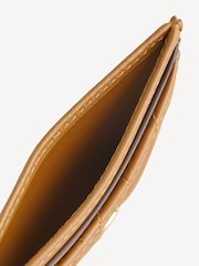 COACH Brown Quilted Card Case - Image 5 of 6