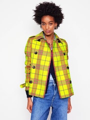 Boden Yellow Mayfair Cropped Trench Jacket - Image 1 of 6