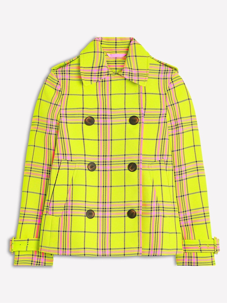 Boden Yellow Mayfair Cropped Trench Jacket - Image 6 of 6