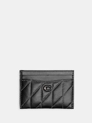 COACH Black Quilted Card Case - Image 1 of 3
