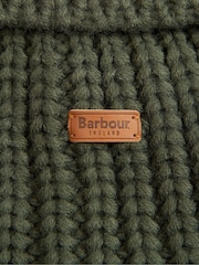 Barbour® Green Saltburn Cable Knit Dog Jumper - Image 8 of 8
