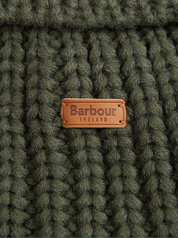 Barbour® Green Saltburn Cable Knit Dog Jumper - Image 8 of 8