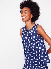 Boden Blue 100% Linen Shell Top - Image 6 of 7