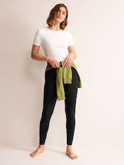 Boden Black High Rise Jersey Leggings - Image 1 of 4