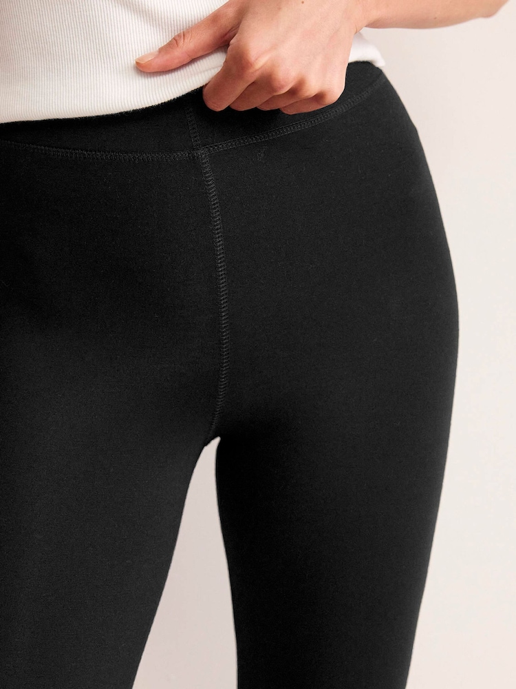 Boden Black High Rise Jersey Leggings - Image 2 of 4