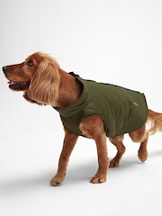 Barbour® Green Reversible Quilted Borg Dog Fleece - Image 2 of 9