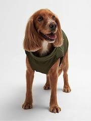Barbour® Green Reversible Quilted Borg Dog Fleece - Image 3 of 9