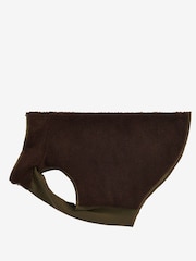 Barbour® Green Reversible Quilted Borg Dog Fleece - Image 6 of 9