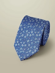 Charles Tyrwhitt Blue Floral Tie - Image 1 of 2