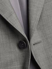 Charles Tyrwhitt Grey Slim Fit Sharkskin Slim Fit Jacket - Image 6 of 6