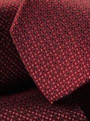 Charles Tyrwhitt Red Silk Stain Resistant Semi Plain Tie - Image 2 of 2