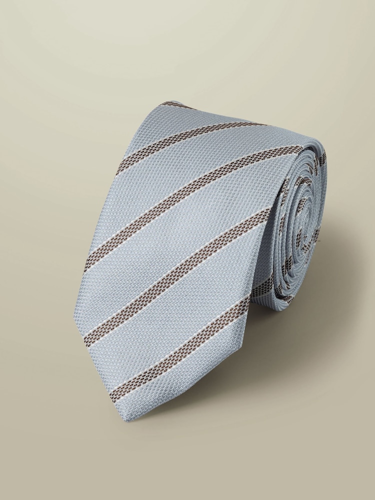 Charles Tyrwhitt Blue Silk Stripe Tie - Image 1 of 2