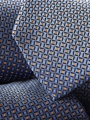 Charles Tyrwhitt Blue Silk Stain Resistant Pattern Tie - Image 2 of 2