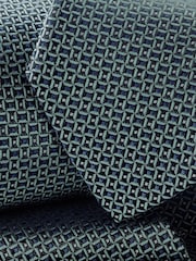 Charles Tyrwhitt Blue Silk Stain Resistant Semi Plain 1 Tie - Image 2 of 2