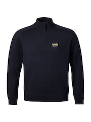Charles Tyrwhitt Blue The Lions Performance Zip Neck Sweater - Image 3 of 5