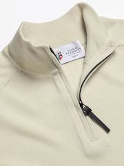 Charles Tyrwhitt Pink The Lions Performance Zip Neck Sweater - Image 4 of 5
