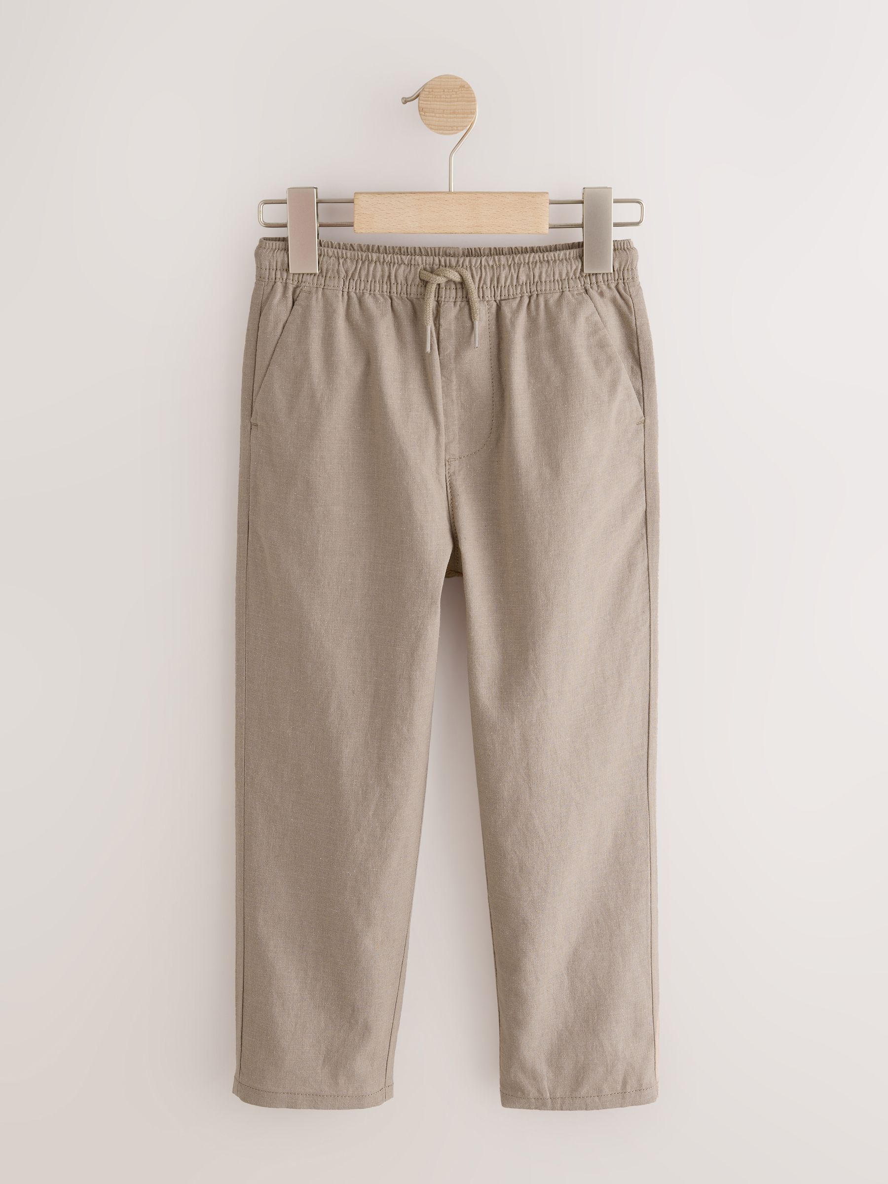 Buy Tan Brown Linen Blend Pull On Trousers (3-16yrs) from Next USA