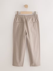 Tan Brown Linen Blend Pull On Trousers (3-16yrs) - Image 2 of 4
