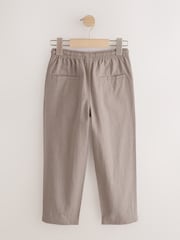 Tan Brown Linen Blend Pull On Trousers (3-16yrs) - Image 5 of 7