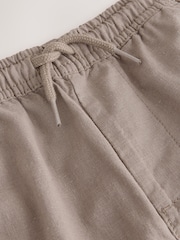 Tan Brown Linen Blend Pull On Trousers (3-16yrs) - Image 6 of 7