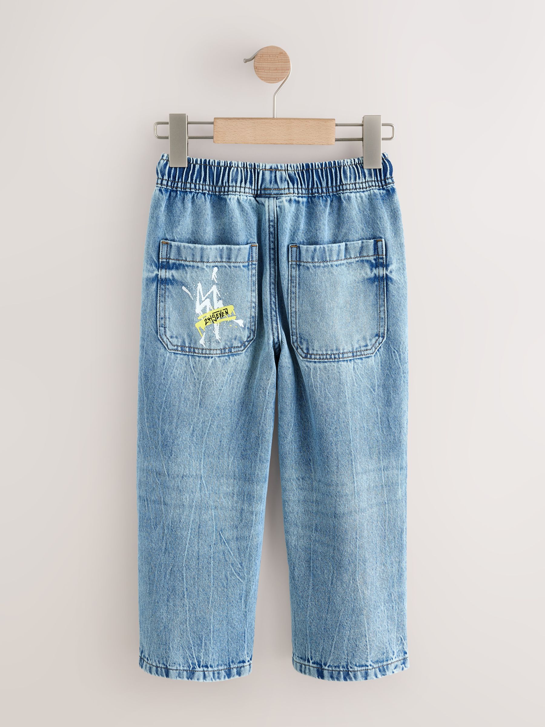 Buy Blue Pull on Jeans (3-16yrs) from the Next UK online shop