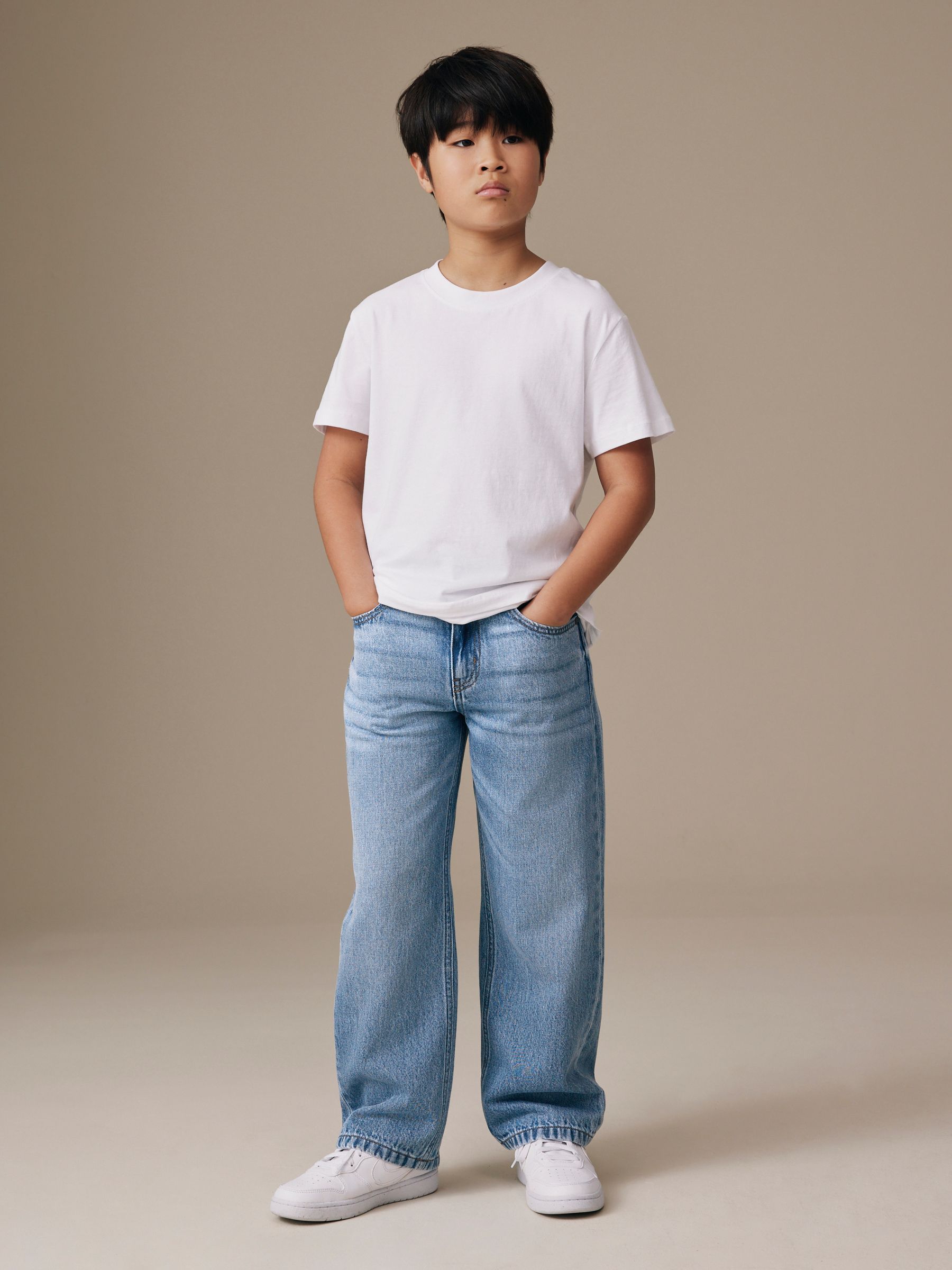 Buy Light Blue Denim Wide Fit Authentic Jeans (3-16yrs) from Next USA