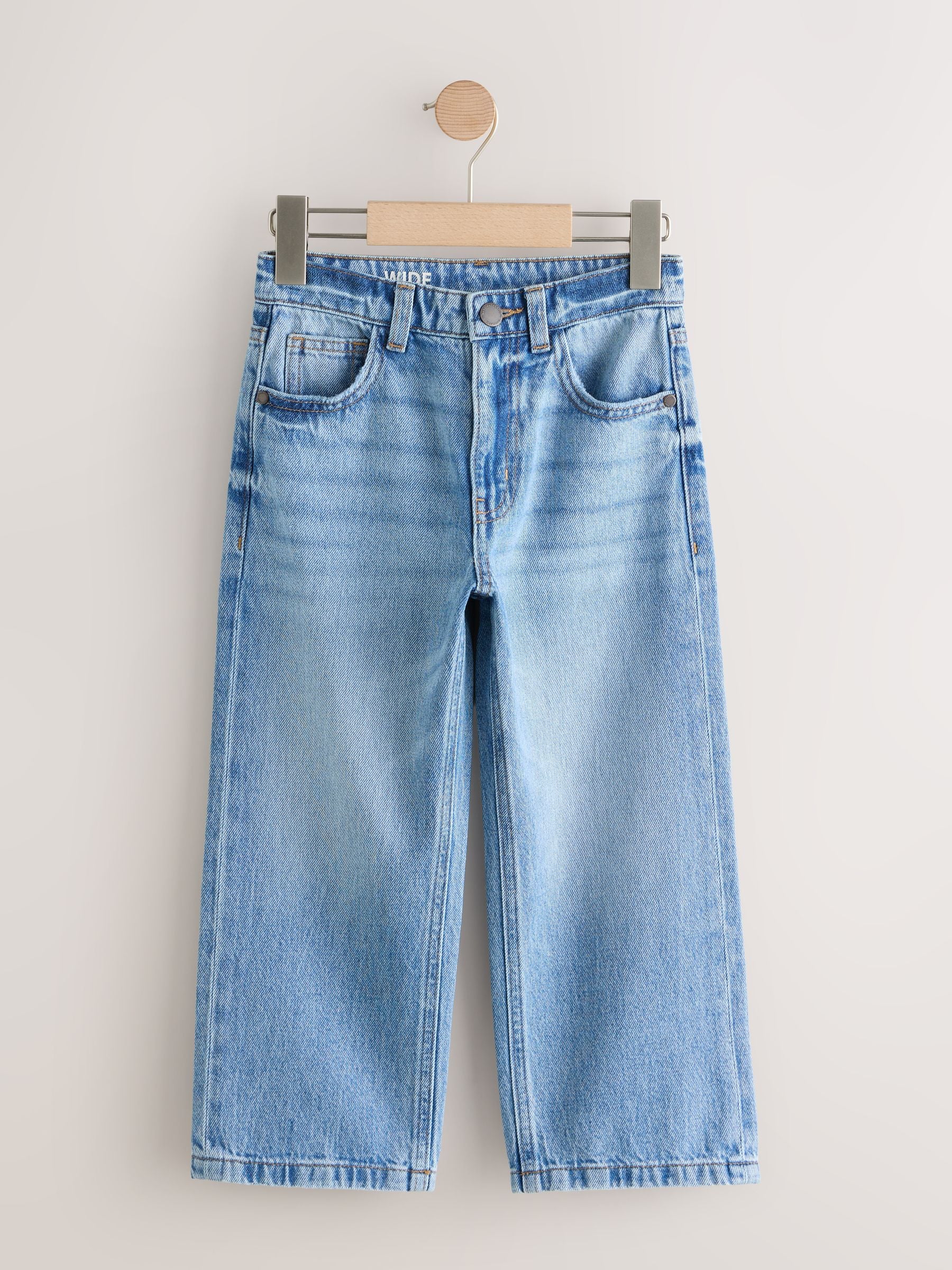 Buy Light Blue Denim Wide Fit Authentic Jeans (3-16yrs) from Next USA