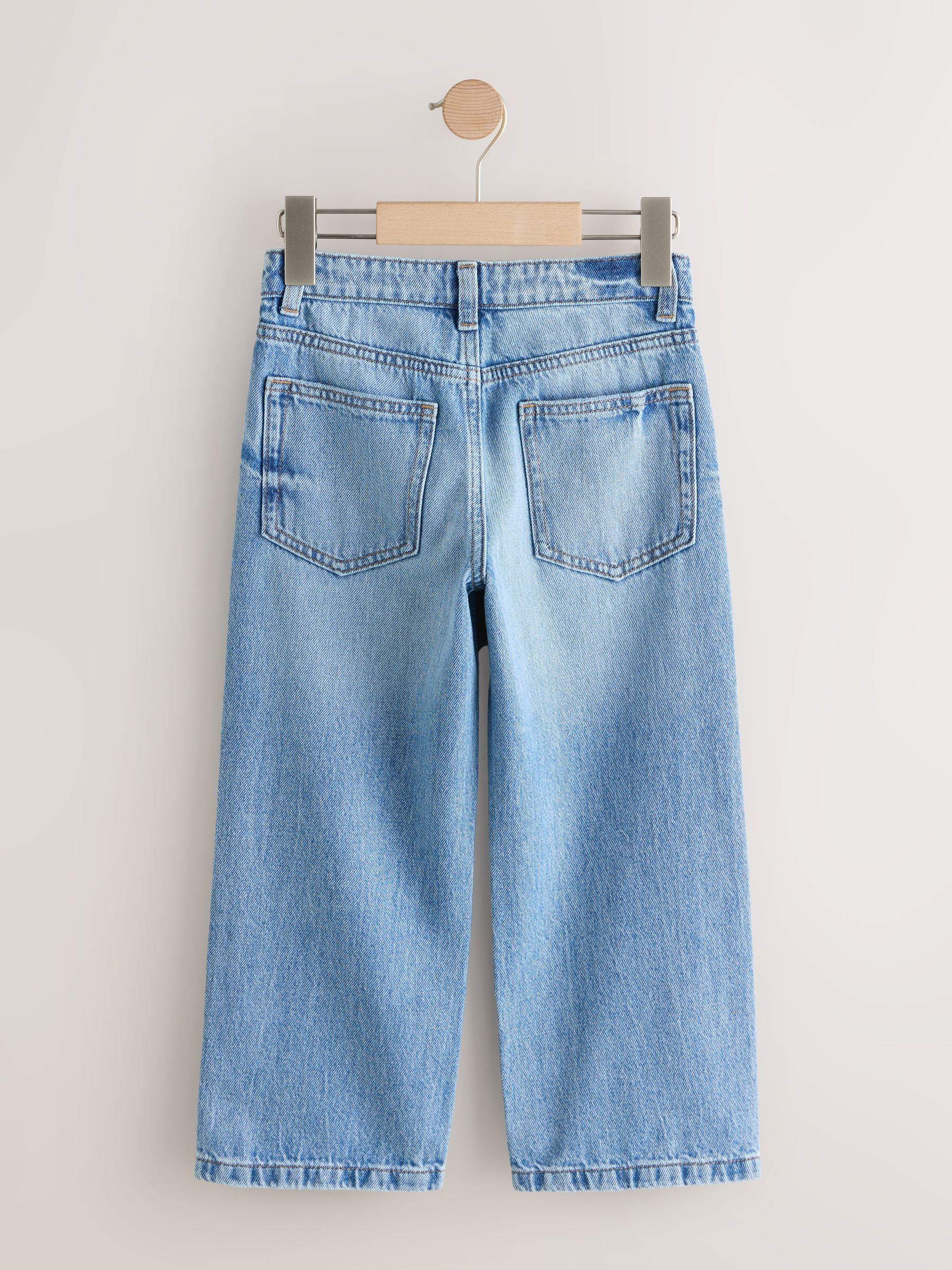 Buy Light Blue Denim Wide Fit Authentic Jeans (3-16yrs) from Next USA