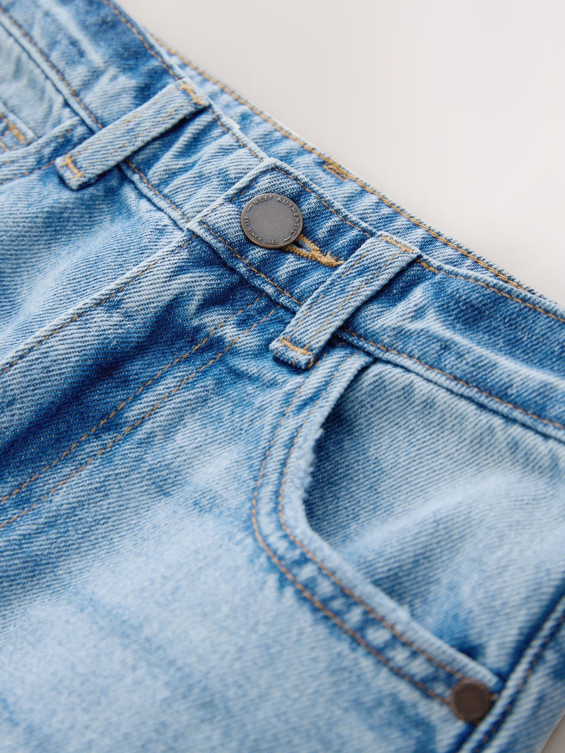 Buy Light Blue Denim Wide Fit Authentic Jeans (3-16yrs) from Next