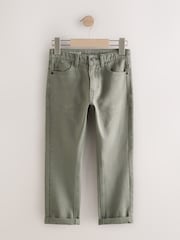 Khaki Green Regular Fit Stretch Jeans (3-17yrs) - Image 2 of 4