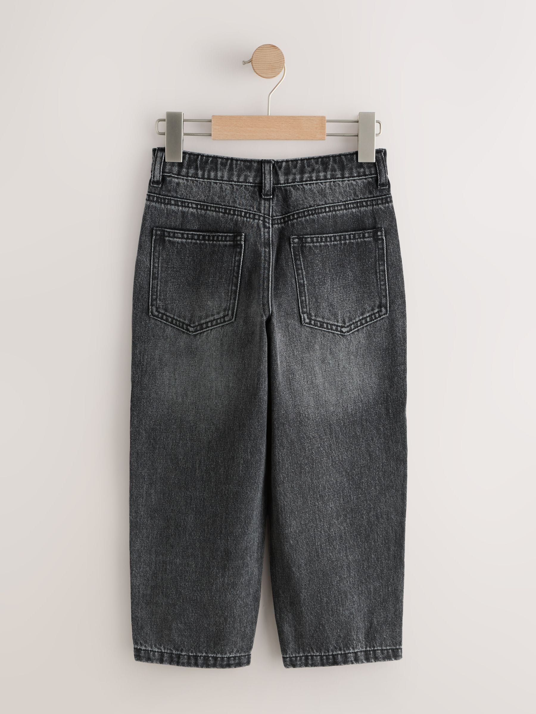 Buy Washed Black Baggy Tapered Denim Jeans (3-16yrs) from Next