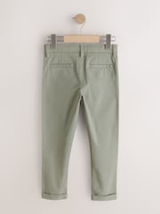 Sage Green Skinny Fit Stretch Chino Trousers (3-17yrs) - Image 2 of 4