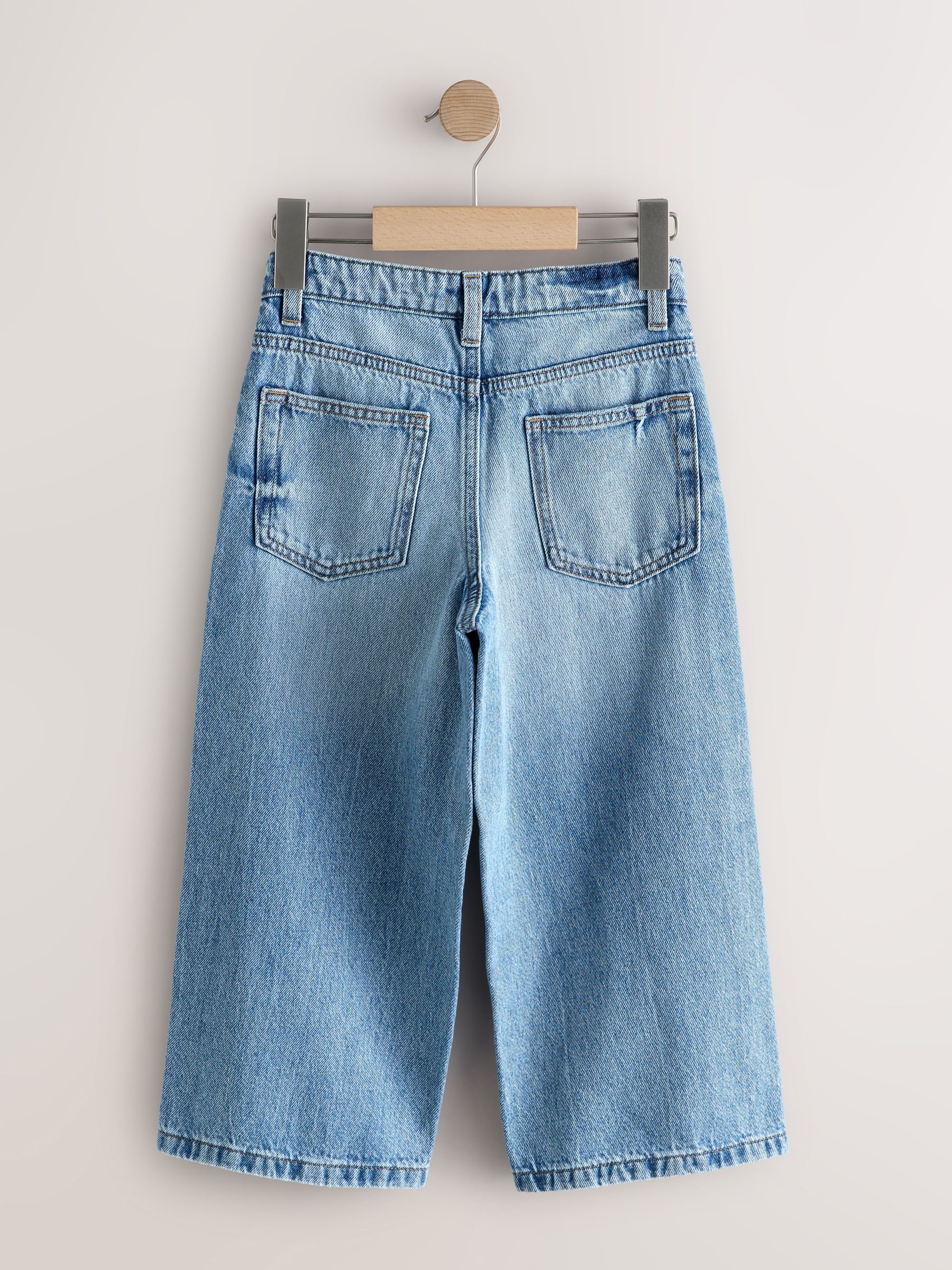 Buy Mid Blue Denim Super-wide Fit Authentic Jeans (3-16yrs) from