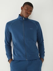 BOSS Blue Zip Through Jacket - Image 1 of 5