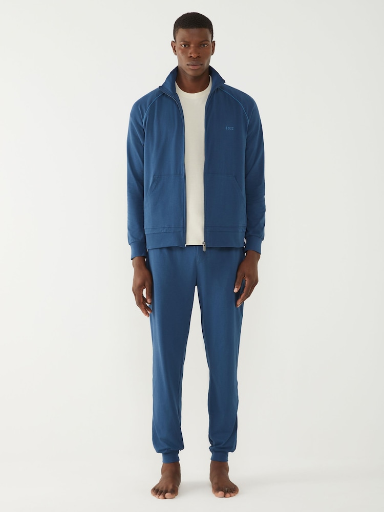 BOSS Blue Zip Through Jacket - Image 2 of 5