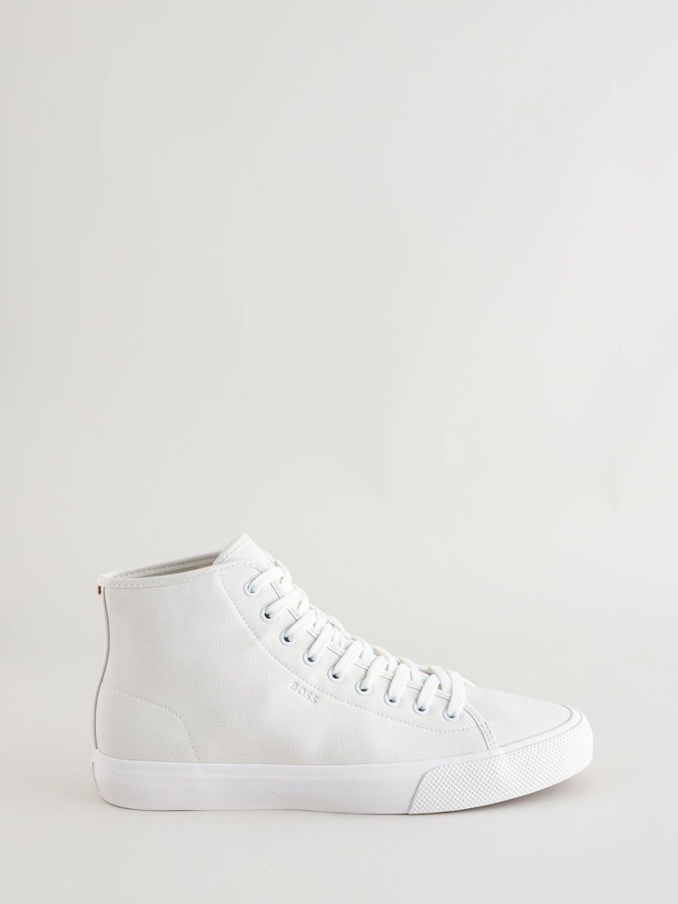BOSS White Aiden Trainers - Image 1 of 1