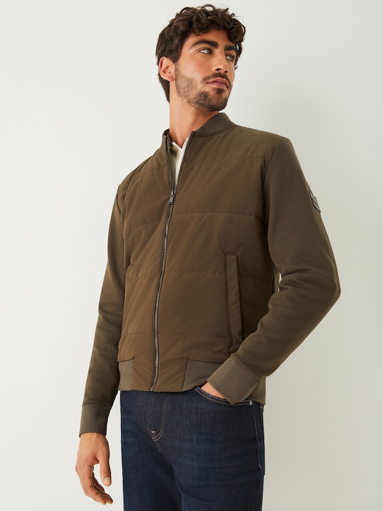 BOSS Green Zip-Up Padded Jacket - Image 1 of 4