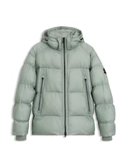 BOSS Green Orbok Padded Zip Detail Hooded Jacket - Image 1 of 1
