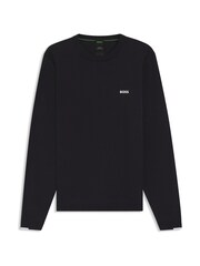 BOSS Blue Chrome Regular Fit Ever Crew Neck Jumper - Image 1 of 1