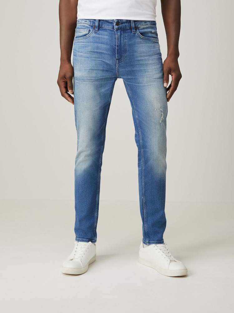 BOSS Blue Slim Fit Delaware Stretch Jeans - Image 1 of 4