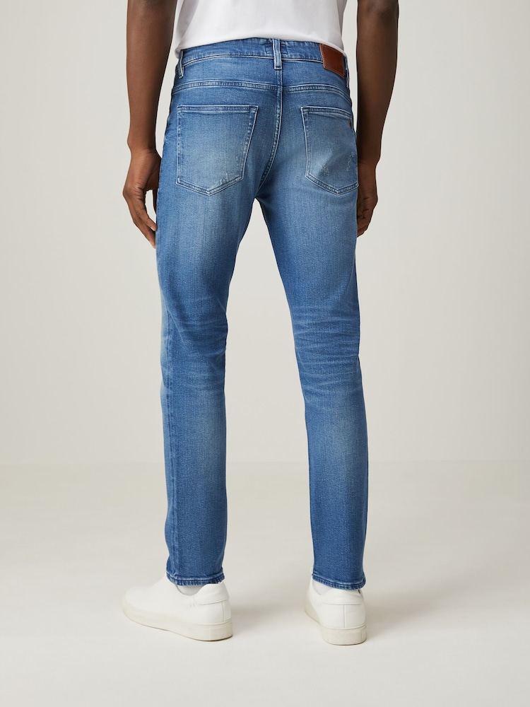 BOSS Blue Slim Fit Delaware Stretch Jeans - Image 2 of 4