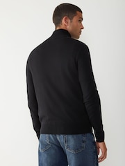 BOSS Black Embroidered Logo Wool Blend Knitted Jacket - Image 2 of 5