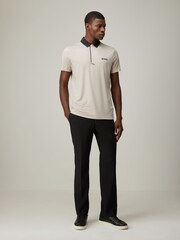 BOSS White Regular Fit Paddy Tech Polo Shirt - Image 3 of 5