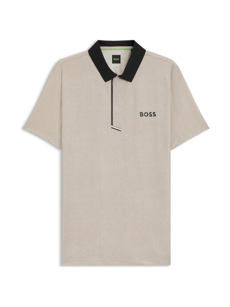 BOSS White Regular Fit Paddy Tech Polo Shirt - Image 5 of 5