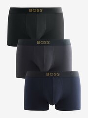 BOSS Black Gold Logo Boxers Trunks 3 Pack - Image 3 of 6